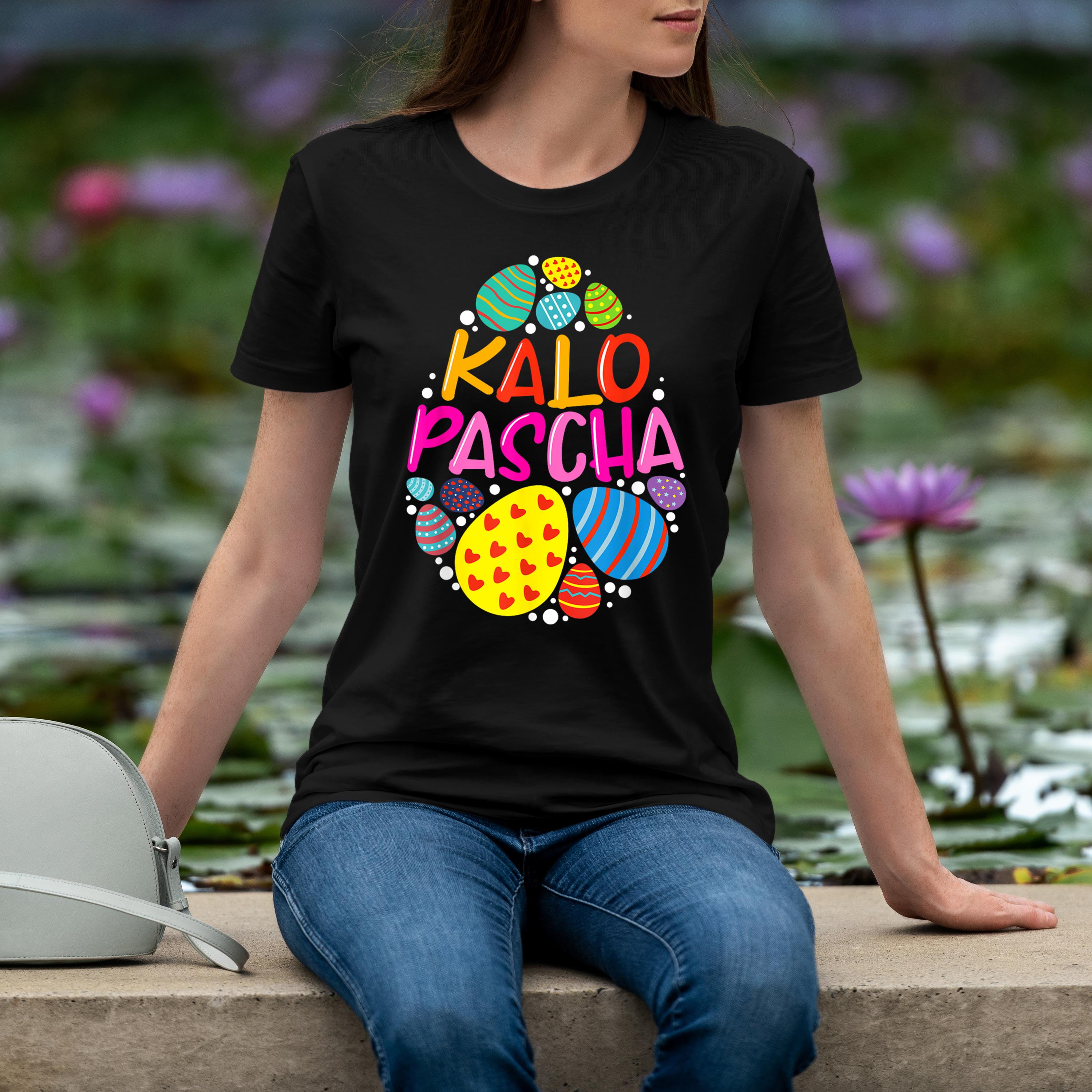 Kalo Pascha Greek Chocolate Eggs Shirt 